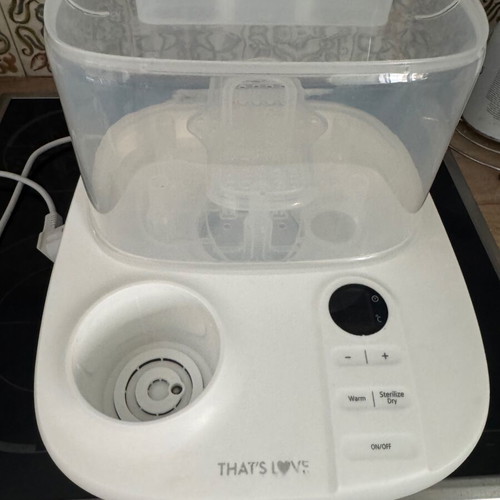 That’s Love sterilizer 3 in 1 used, with warming function