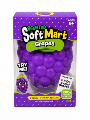 Huge squishy grape stress toy
