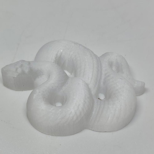 Carved Selenite Snake Feng Shui decor like new