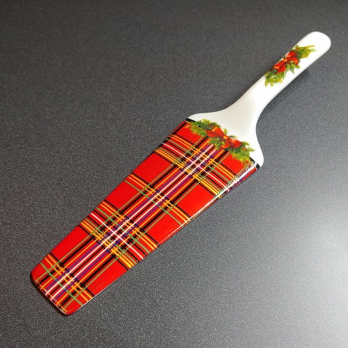 Christmas platter and spatula like new, 28 cm