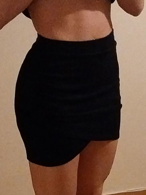 Bershka mini skirt black, like new, size XS