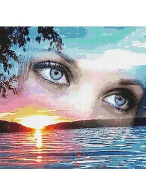 Diamond painting kit sea landscape 40x30 cm new