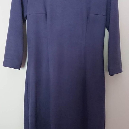 Suede dress in straight cut blue purple like new