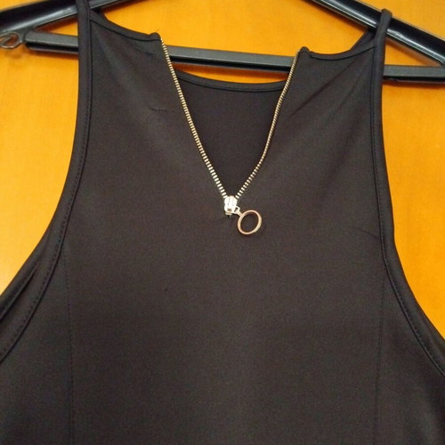 Bershka off-shoulder mini dress like new, black, sizes S and M