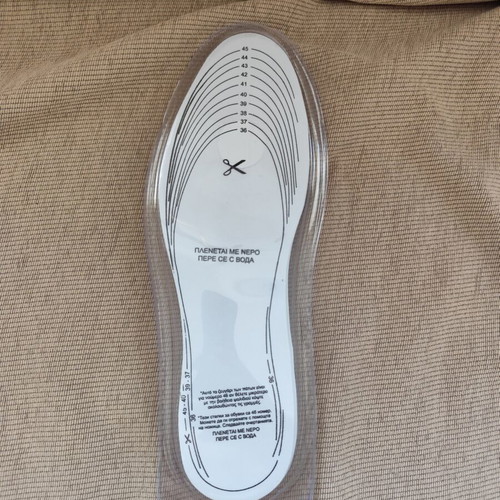 Memory Foam Comfort Foot Insoles new, sizes 36-45