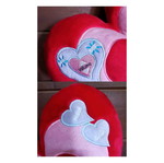Vintage heart plush radio new