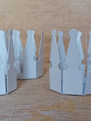 Metal tealight holders IKEA set of 4, new, white