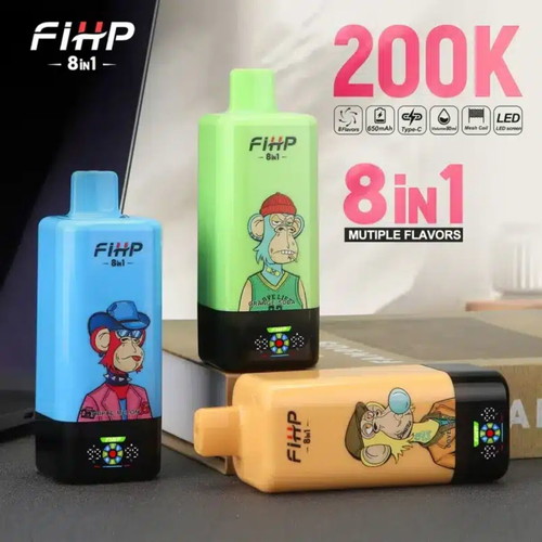 FIHP 200k Puffs Vape with 8 in 1 Multiple Flavors