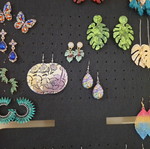 Handmade earrings new, multicolored