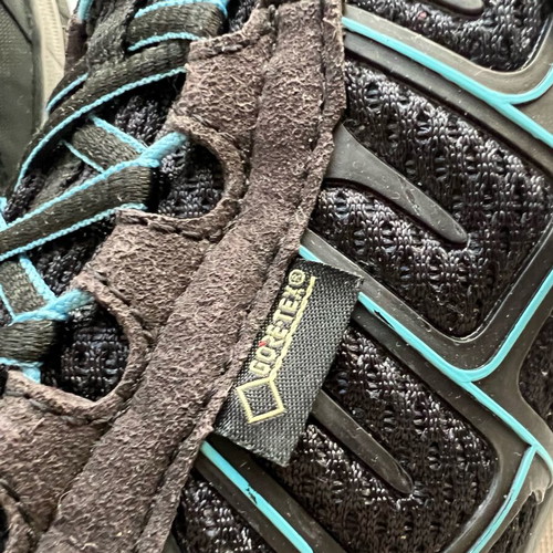 Meindl CARIBE GoreTex women's hiking shoes like new, size 39, black and blue