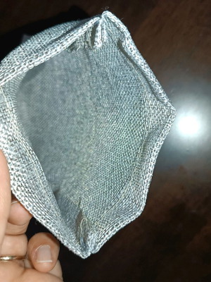 Canvas pouch new pack of 25 dark gray 14x18cm