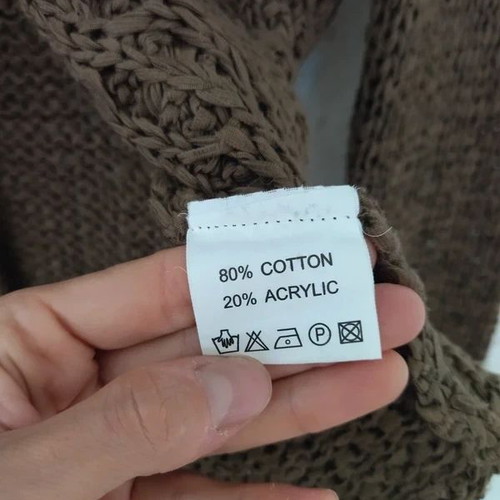 Knitted brown cardigan like new