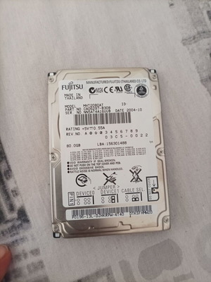 Fujitsu MHT2080AT 80GB IDE PATA 44 Pin Laptop HDD