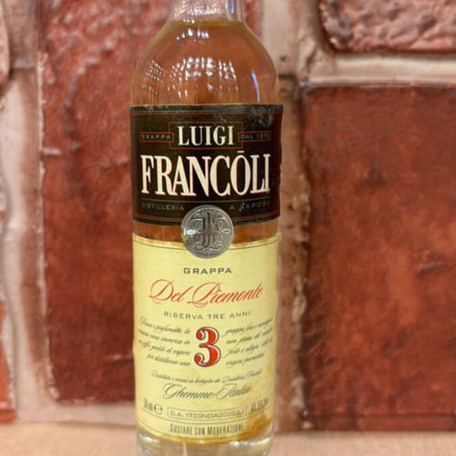 Grappa Luigi Francoli 50ml like new