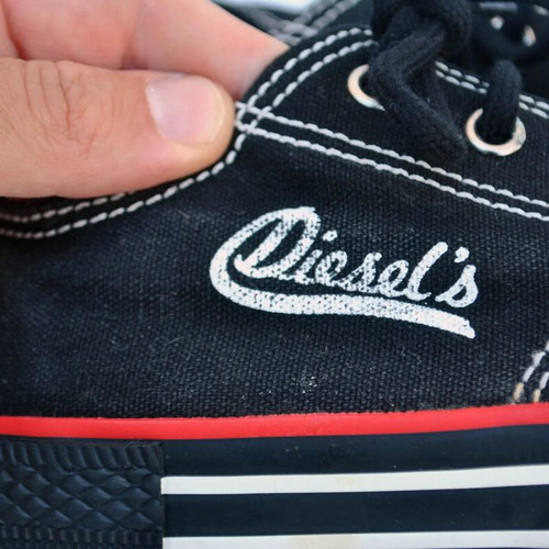 Diesel Canvas Sneakers vintage deadstock, size 38, made in Korea