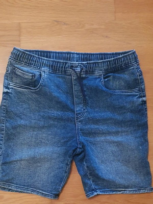 Beneto Maretti elastic denim jogger shorts, blue, size L