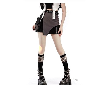 φούστα με σορτς - techwear skirt with bloomers alternative / punk /goth