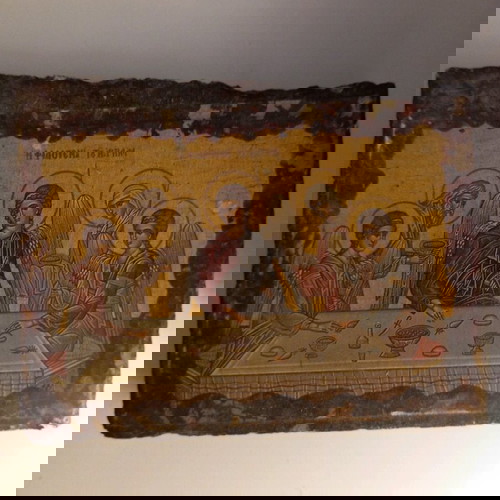 Εικόνα μικρή κεραμική η Φιλοθέη του Εφραίμ μεταχειρισμένη 10×8