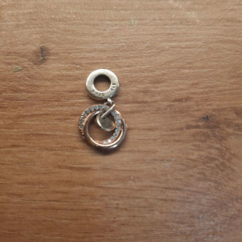 Pandora charm new, pink and silver