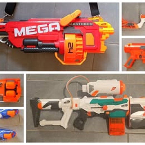 Nerf like new, set of 23 pieces