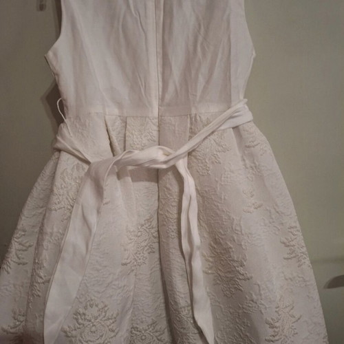Mayoral white formal dress for girls 7 years like new