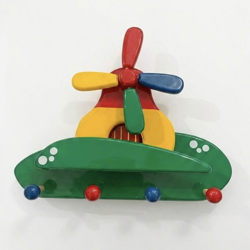 Wooden children's coat rack Koubalias, vintage