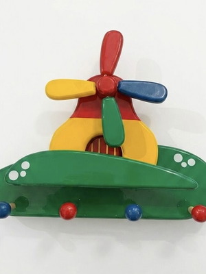 Wooden children's coat rack Koubalias, vintage