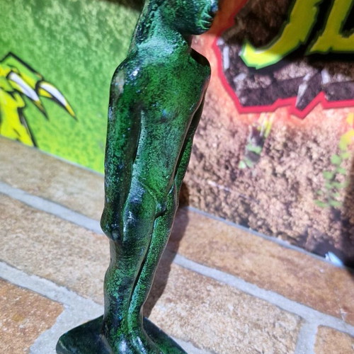 Kouros bronze decorative statue like new, solid, height 19 cm