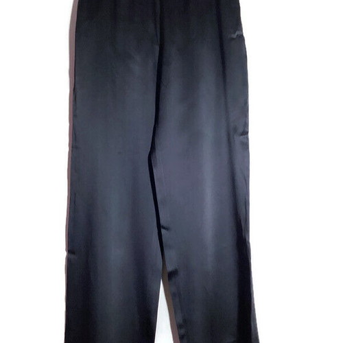 Etro black satin pants like new, vintage style