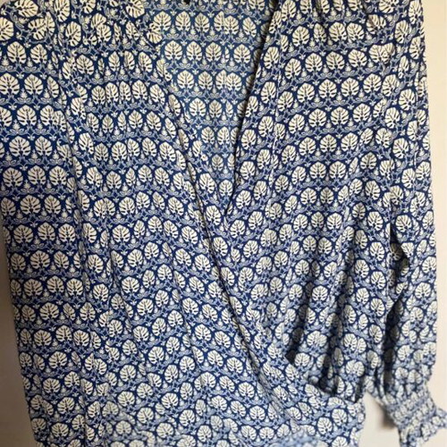 Scotch Soda blouse XS like new, white and blue