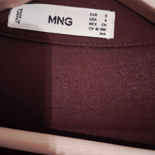 Mango short wrap dress like new, brown viscose, size S