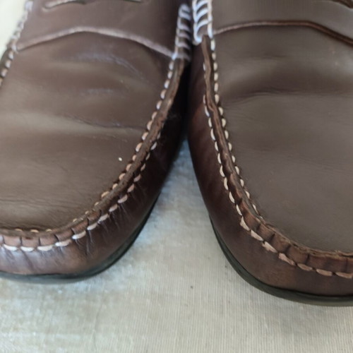 Armata Di Mare Men's Brown Leather Loafers Size 40 Like New