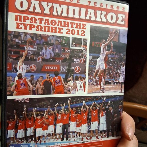 Olympiacos basketball DVD new, 2012 European champion