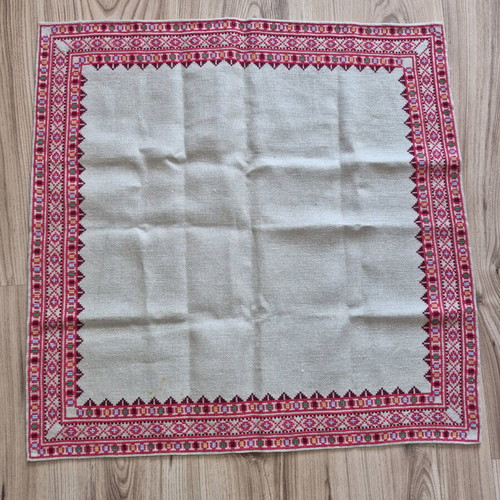 Embroidered Panama Square new, 50×50 cm, Bulgarian handmade embroidery