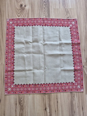 Embroidered Panama Square new, 50×50 cm, Bulgarian handmade embroidery