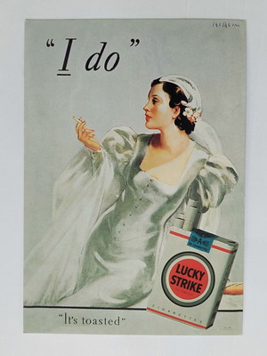 Lucky Strike Postart Cards #275 vintage διαφημιστική καρτ ποστάλ