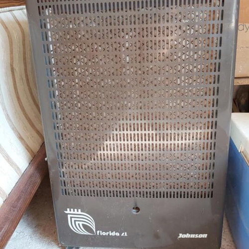 Gas heater used, works with gas bottle