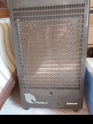Gas heater used, works with gas bottle