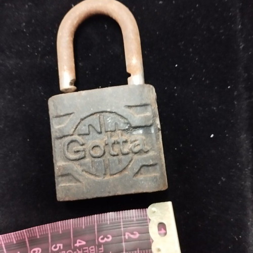 Old padlock used without key for collectors