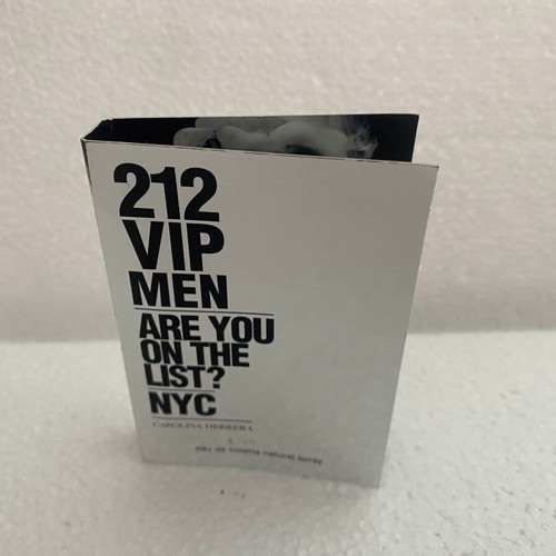 212 VIP Men Carolina Herrera perfume sample new, 1.5 ml