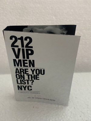 212 VIP Men Carolina Herrera perfume sample new, 1.5 ml