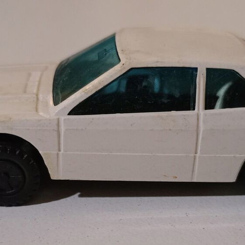 Joy - Toy No 7 car used, vintage, plastic, white, small