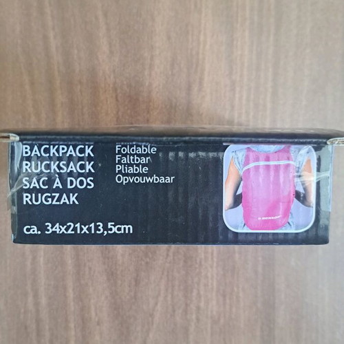 Dunlop backpack pink foldable new