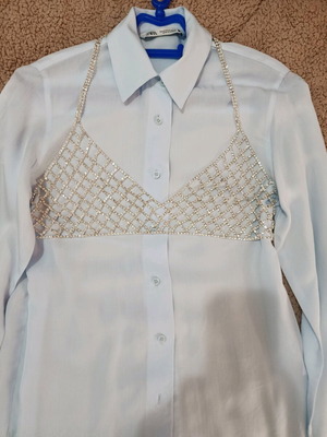Clothing accessory with rhinestones new