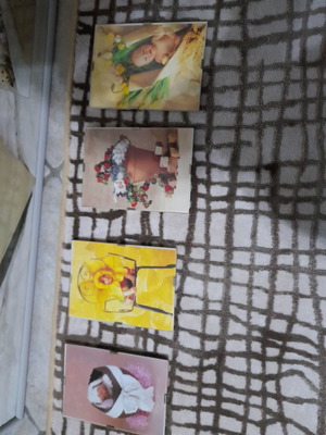 Children's frame and 4 small frames used