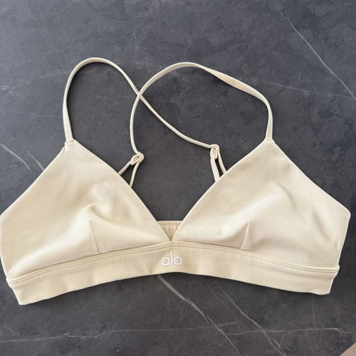 Alo Yoga Bra butter yellow like new, size M