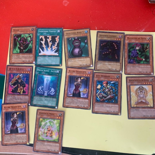 Yugioh collectible cards pack of 12 like new