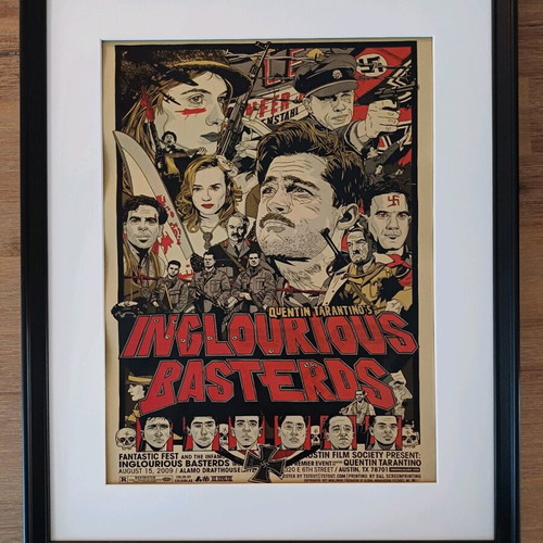 Inglourious Basterds poster in frame new, 30x40cm