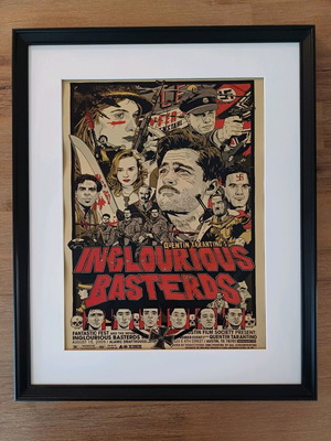 Inglourious Basterds poster in frame new, 30x40cm