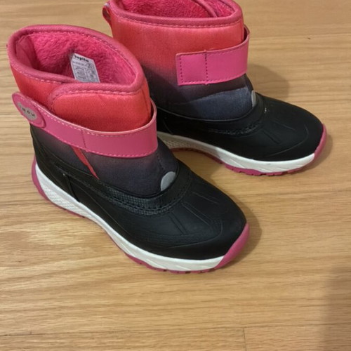 Lupilu snow boots lightly used, size 29, waterproof with lined fur pink